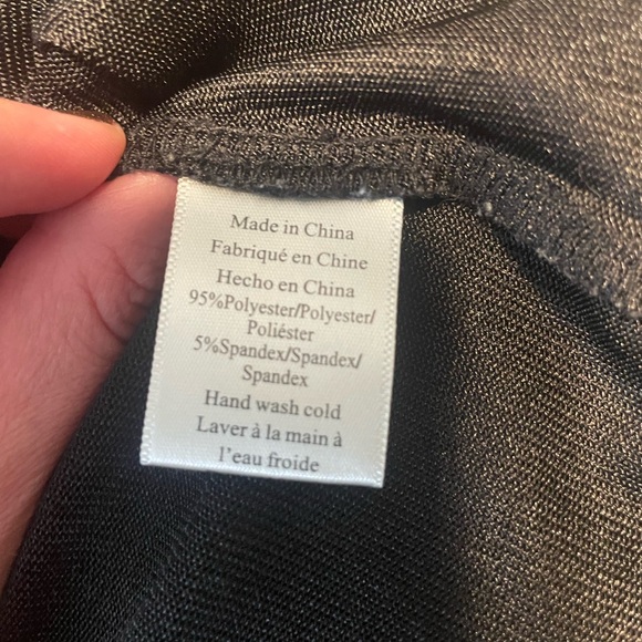 Anthropologie Porridge Black Shine Sheer Boxy Muscle Tee in Black Sz S - Picture 8 of 12